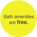 Please come empty-handed. Bath amenities (Shampoo,Soap and Towel) are free.